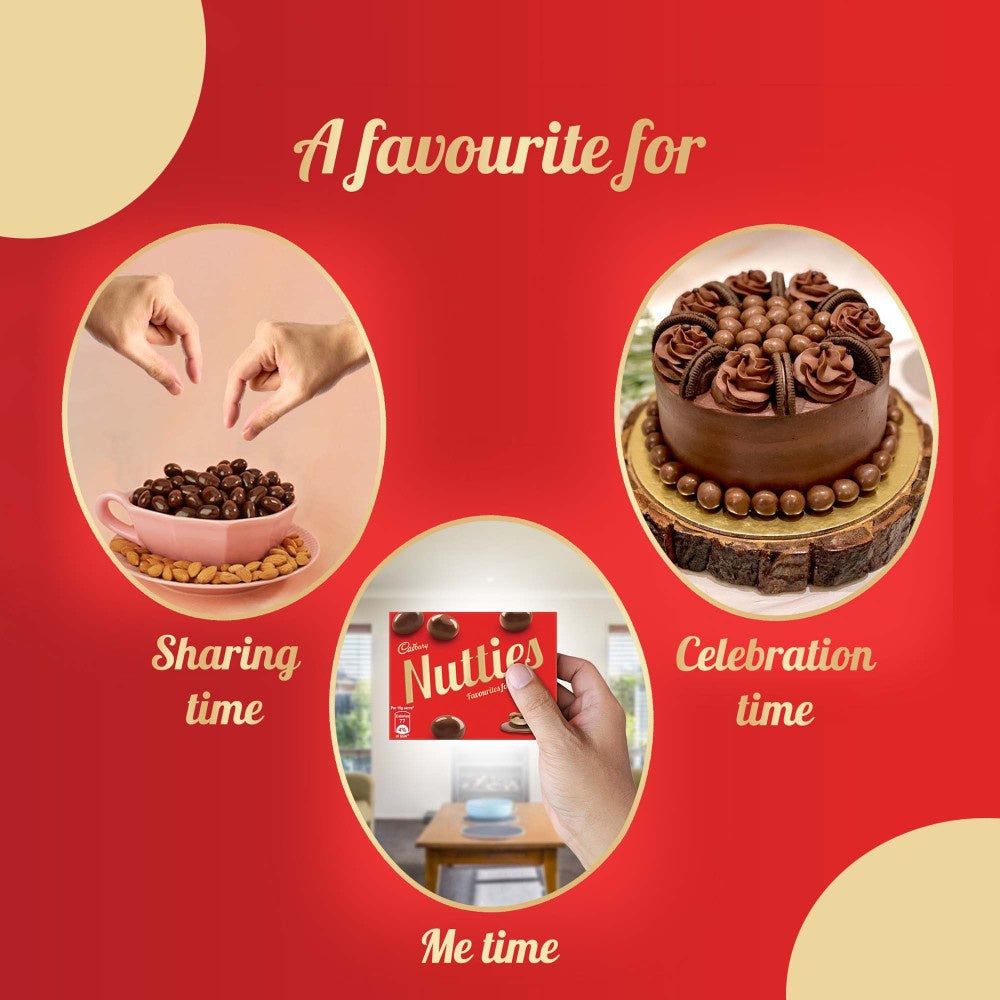 Cadbury Nutties Shaped Chocolates : 30 g