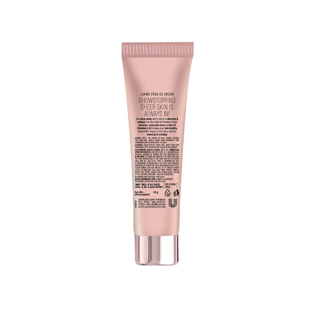 Lakme 9To5 Complexion Care CC Cream Beige, SPF 30 PA++ (Beige) : 30 g