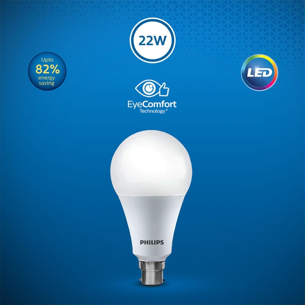 Philips AceBright 22W LED Bulb (Crystal White) : 1 unit
