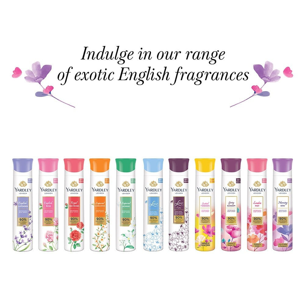 Yardley English Rose Refreshing Body Spray : 150 ml