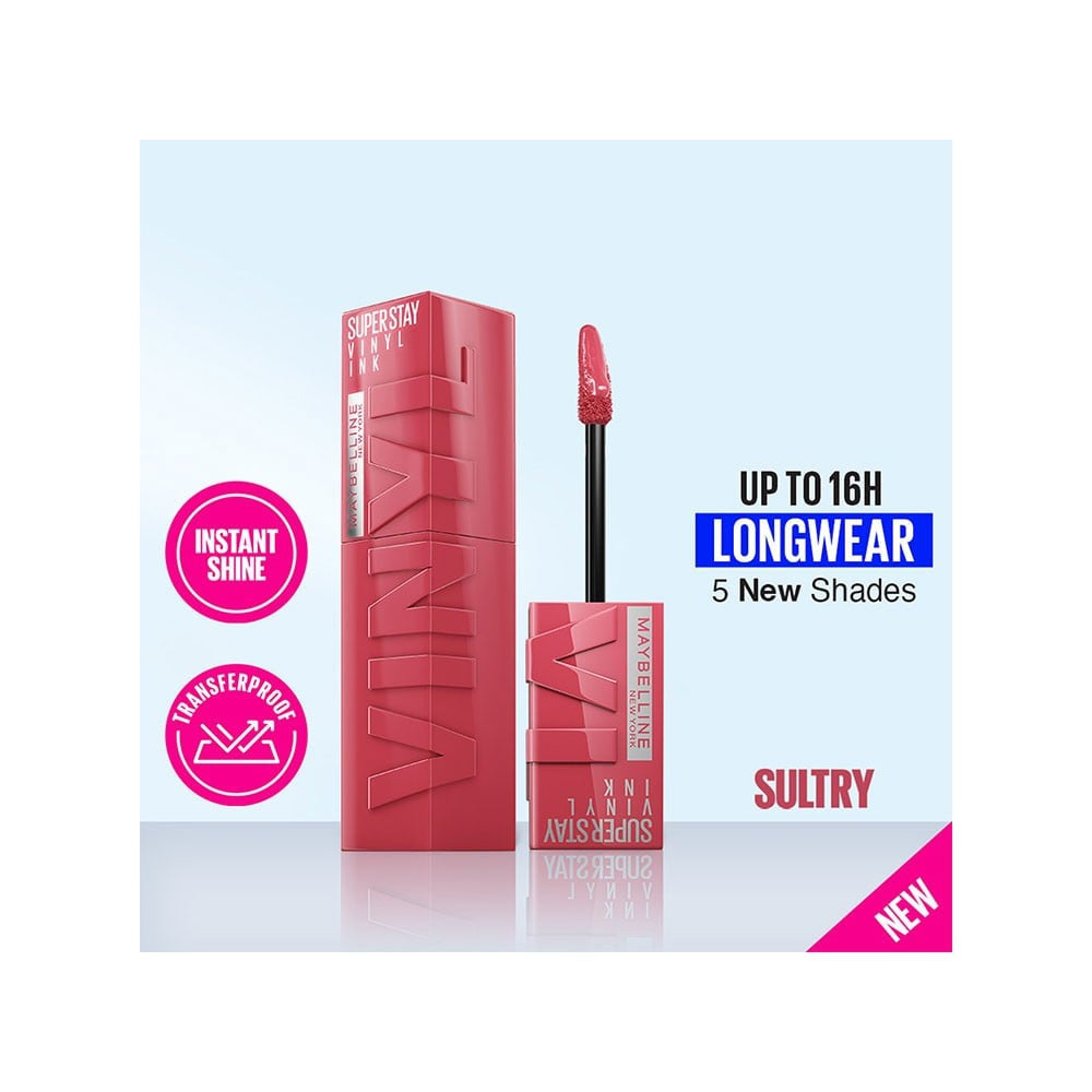 Maybelline New York Superstay Vinyl Ink Liquid Lipstick (Sultry) : 4.2 ml