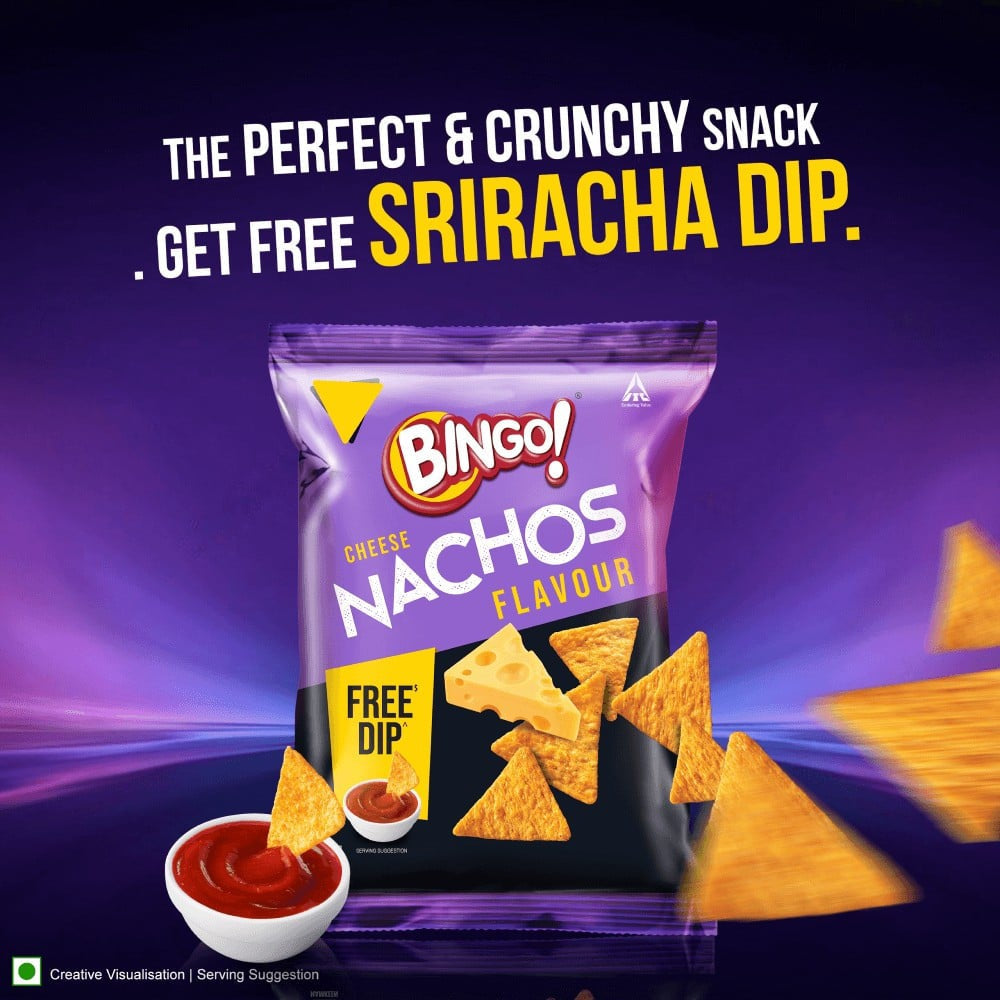 Bingo Mad Angles Cheese Nachos : 42 g