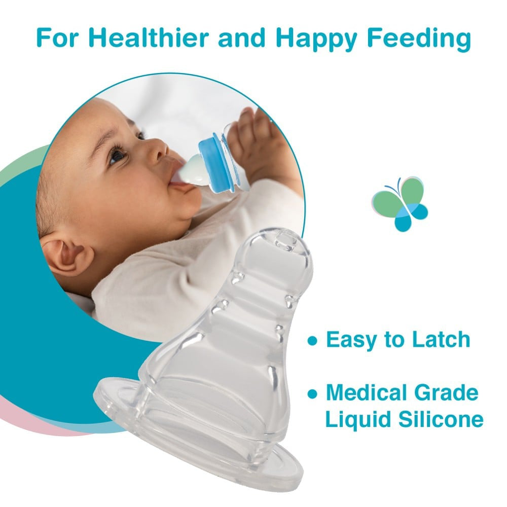 Vega Baby & Mom Large Feeding Nipple Regular Neck : 1 pack (2 pieces)