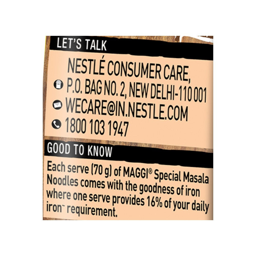 Maggi Special Masala Spicy Instant Noodles - Pack of 12 : 12x70 g