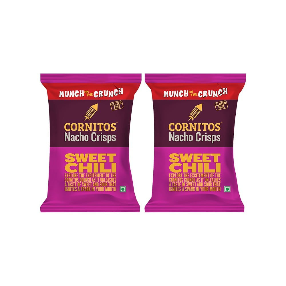 Cornitos Sweet Chili Nachos - Pack of 2 : 2 x 75 g