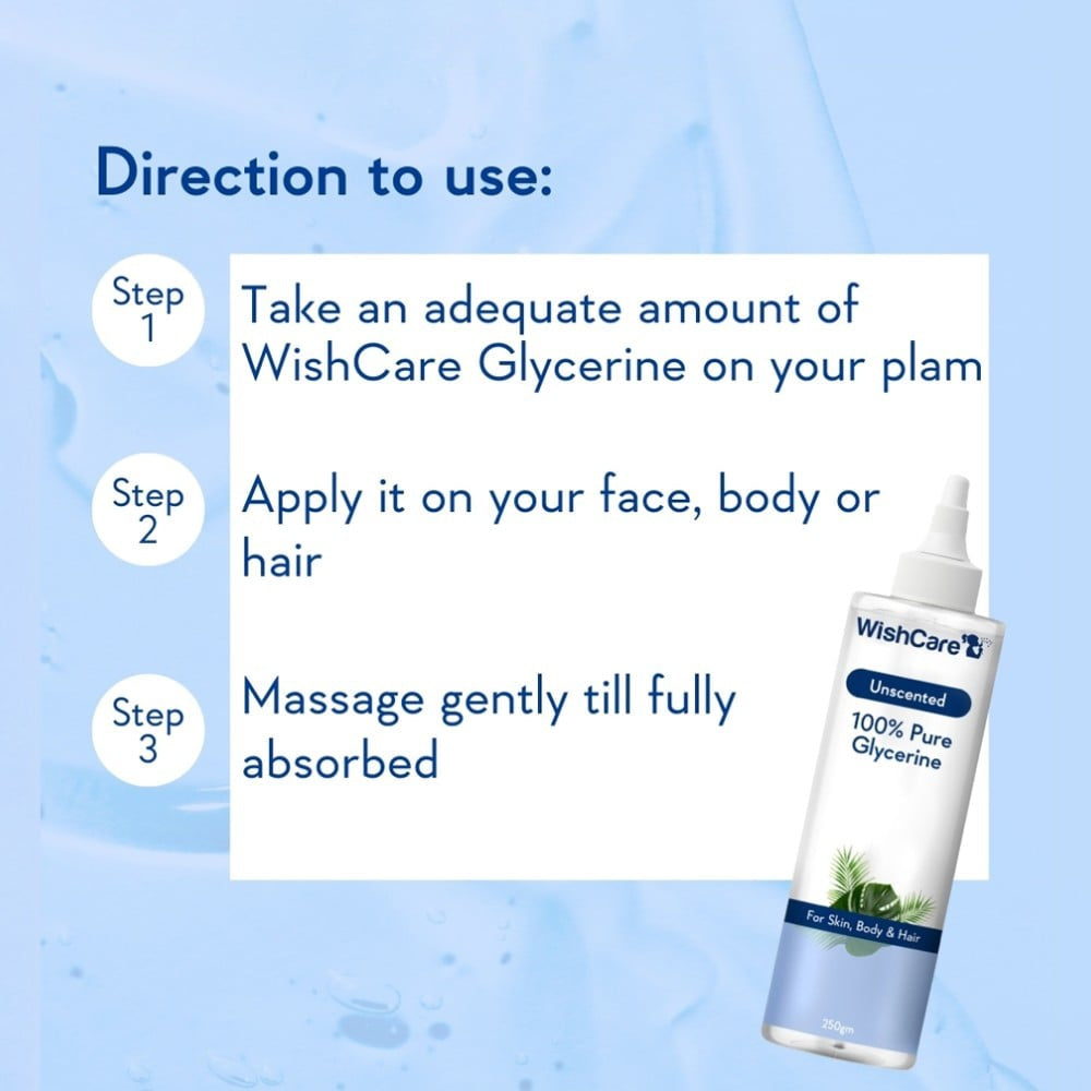 Wishcare Unscented 100% Pure Glycerine : 250 g