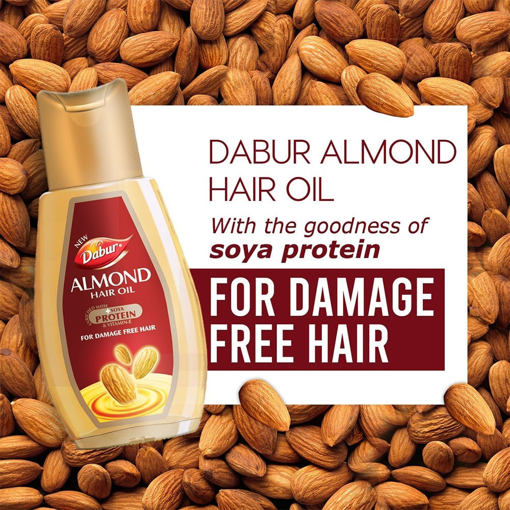 Dabur Almond Hair Oil - Keratin & 10x Vitamin E : 290 ml
