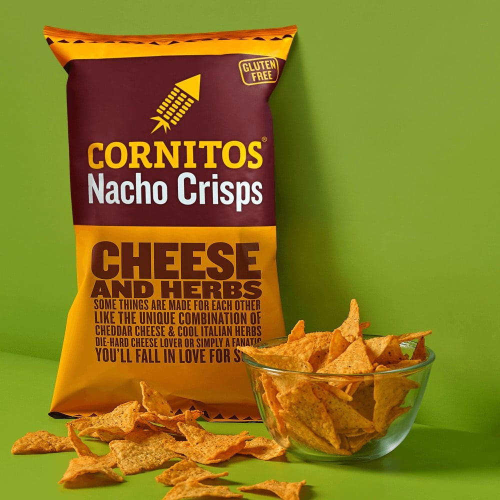 Cornitos Cheese & Herbs Nachos - Pack of 3 : 3 x 150 g