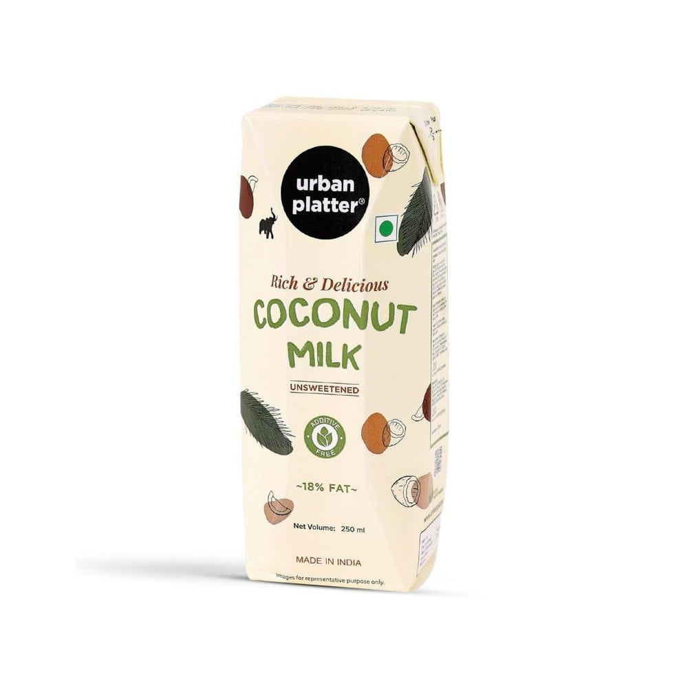 Urban Platter Unsweetened Coconut Milk : 250 ml