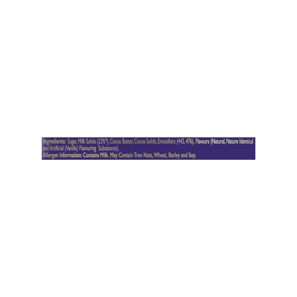 Cadbury Dairy Milk Milk Chocolate Bar : 52 g