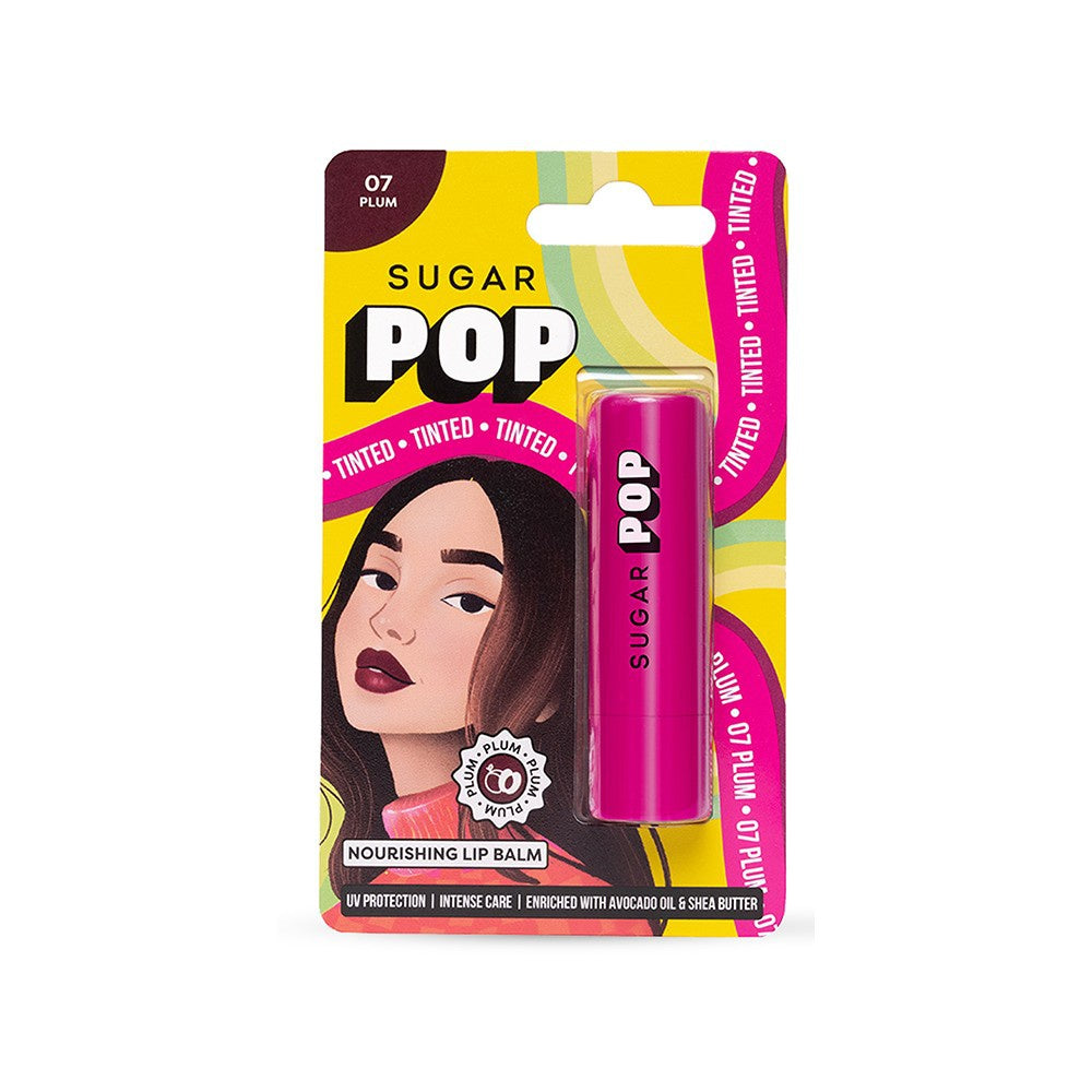 SUGAR POP Nourishing Tinted Lip Balm (Plum 07) : 4.5 g
