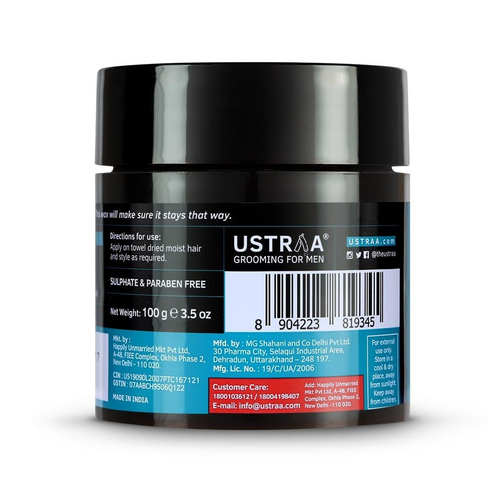 Ustraa Strong Hold Hair Wax - Wet Look : 100 g