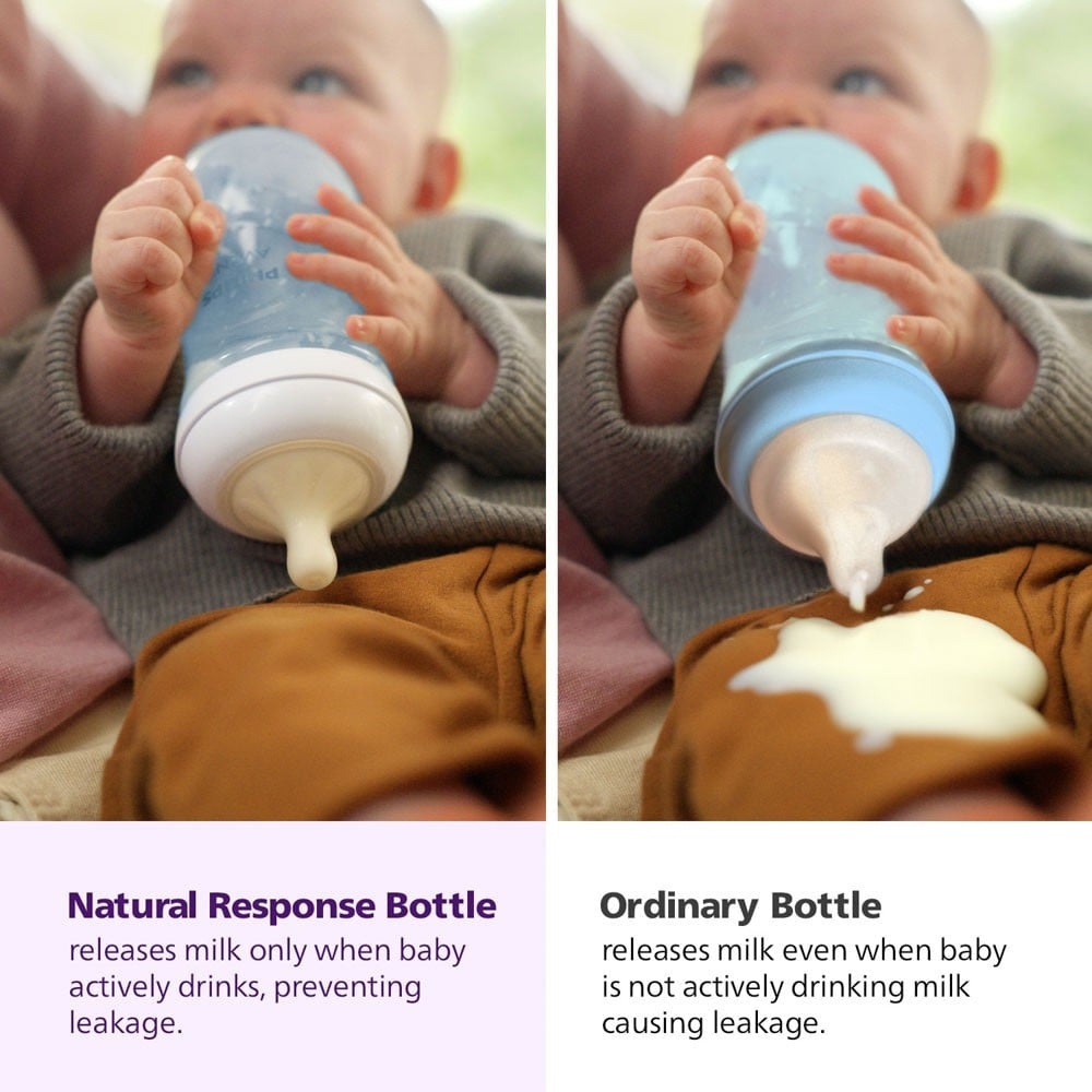 Philips Avent Natural Feeding Bottle 1+ Month (Blue) : 1 piece