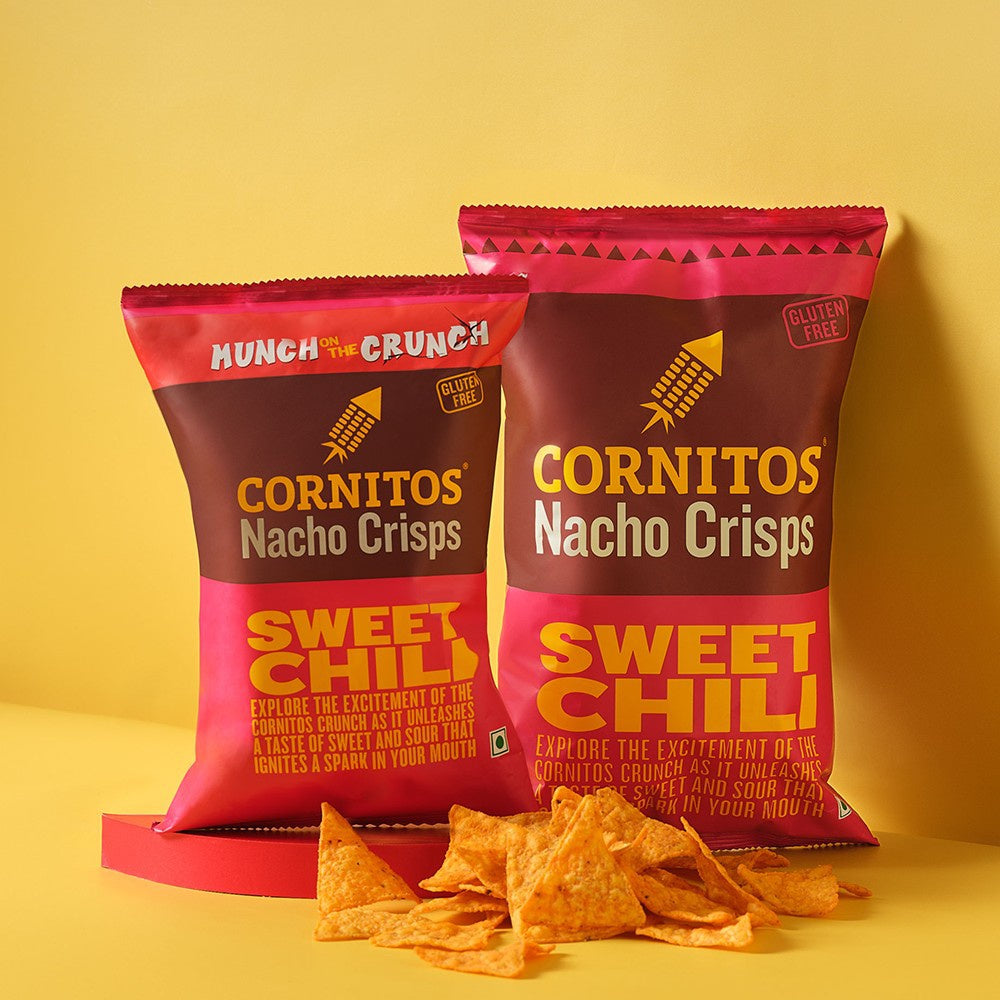Cornitos Sweet Chili Nachos - Pack of 3 : 3 x 75 g