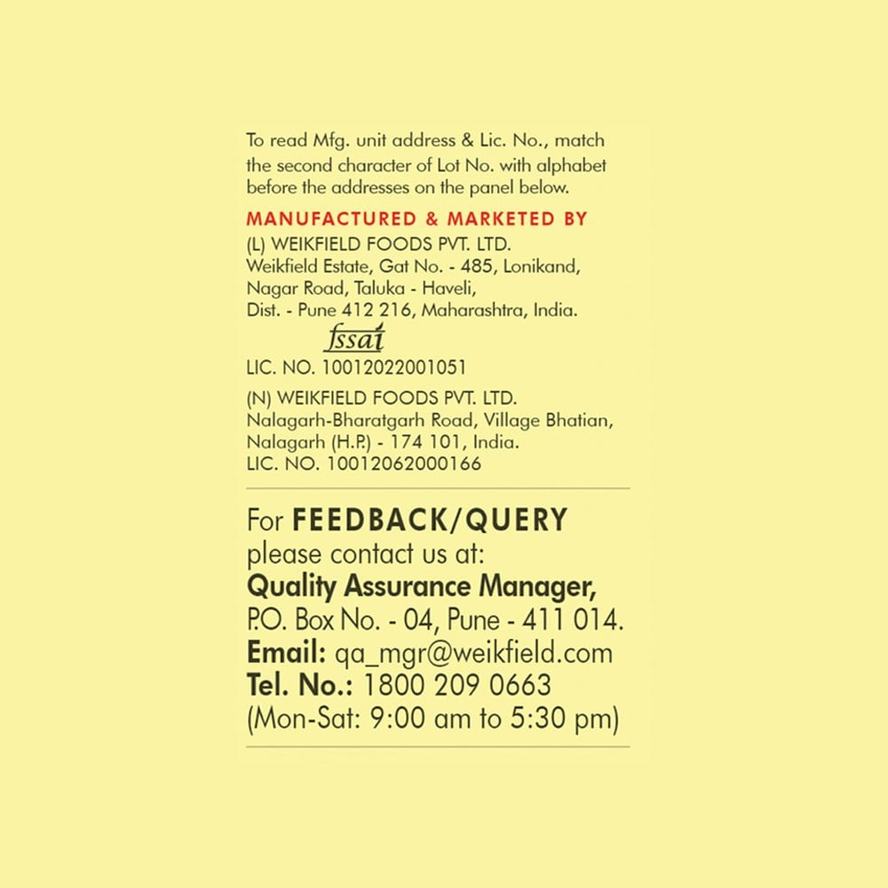 Weikfield Strawberry Falooda Dessert Mix : 200 g