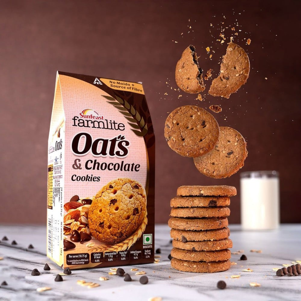 Sunfeast Farmlite Oats with Chocolate Cookies : 150 g