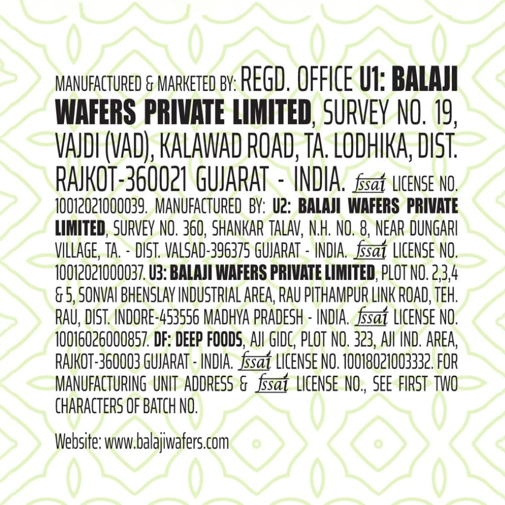 Balaji Wafer Chana Jor, Garam : 250 g