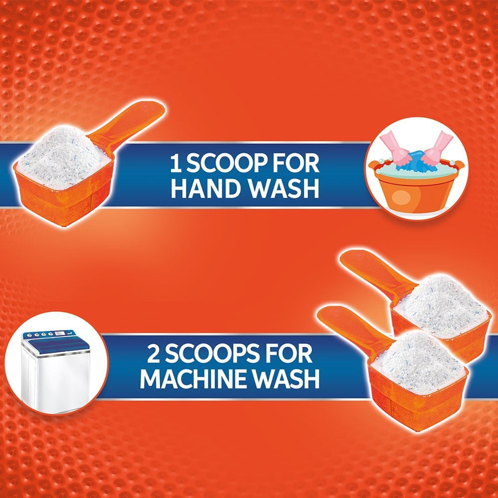 Tide Double Power Detergent Powder (Jasmine & Rose) : 5 kg + 1 kg