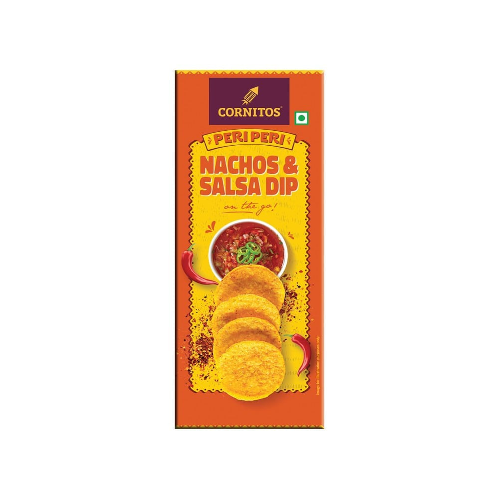 Cornitos Crisps Peri Peri Nachos & Salsa Dip : 75 g