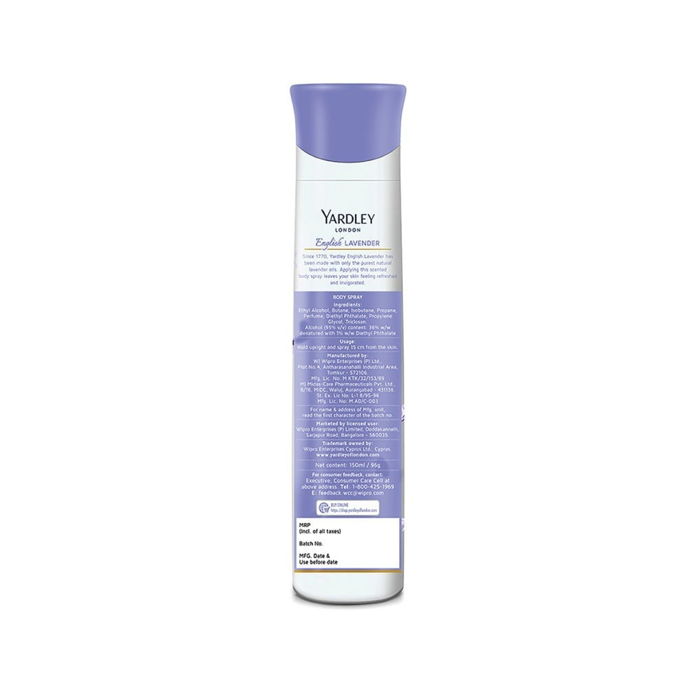 Yardley English Lavender Body Spray : 150 ml