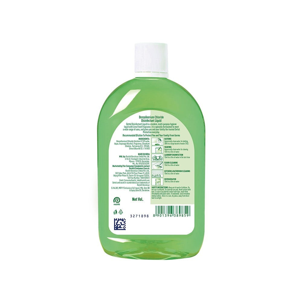 Dettol Lime Fresh Liquid Disinfectant : 550 ml