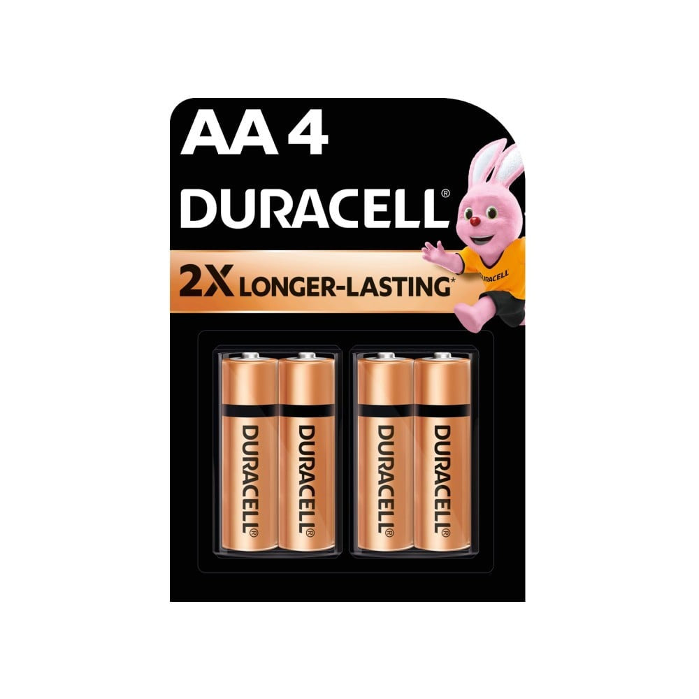 Duracell AA Alkaline Battery : 1 pack (4 pieces)