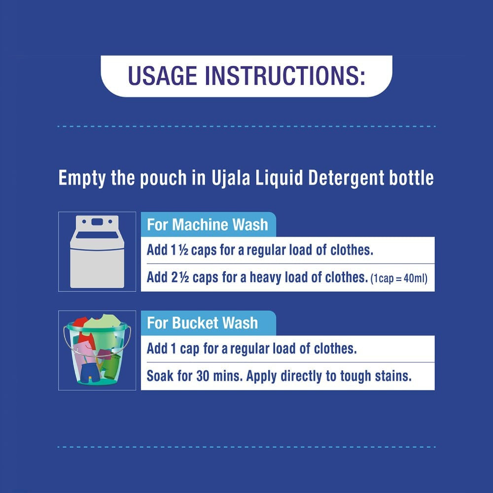 Ujala Top Load Liquid Detergent Top Load : 2 ltr