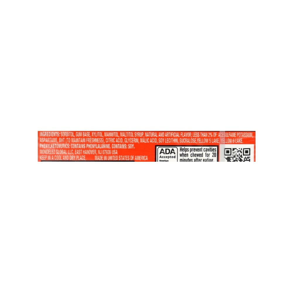 Trident Tropical Twist Gum (Sugar Free) : 1 pack (14 sticks)