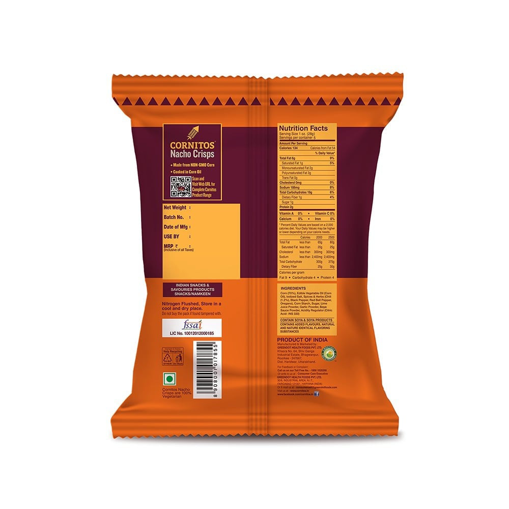 Cornitos Peri Peri Nachos : 150 g