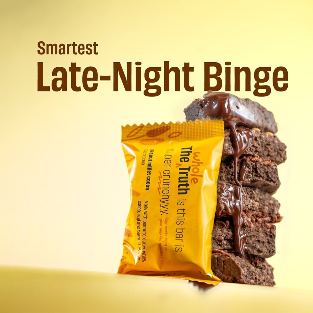 The Whole Truth Peanut Millet Cocoa Protein Bar : 55 g