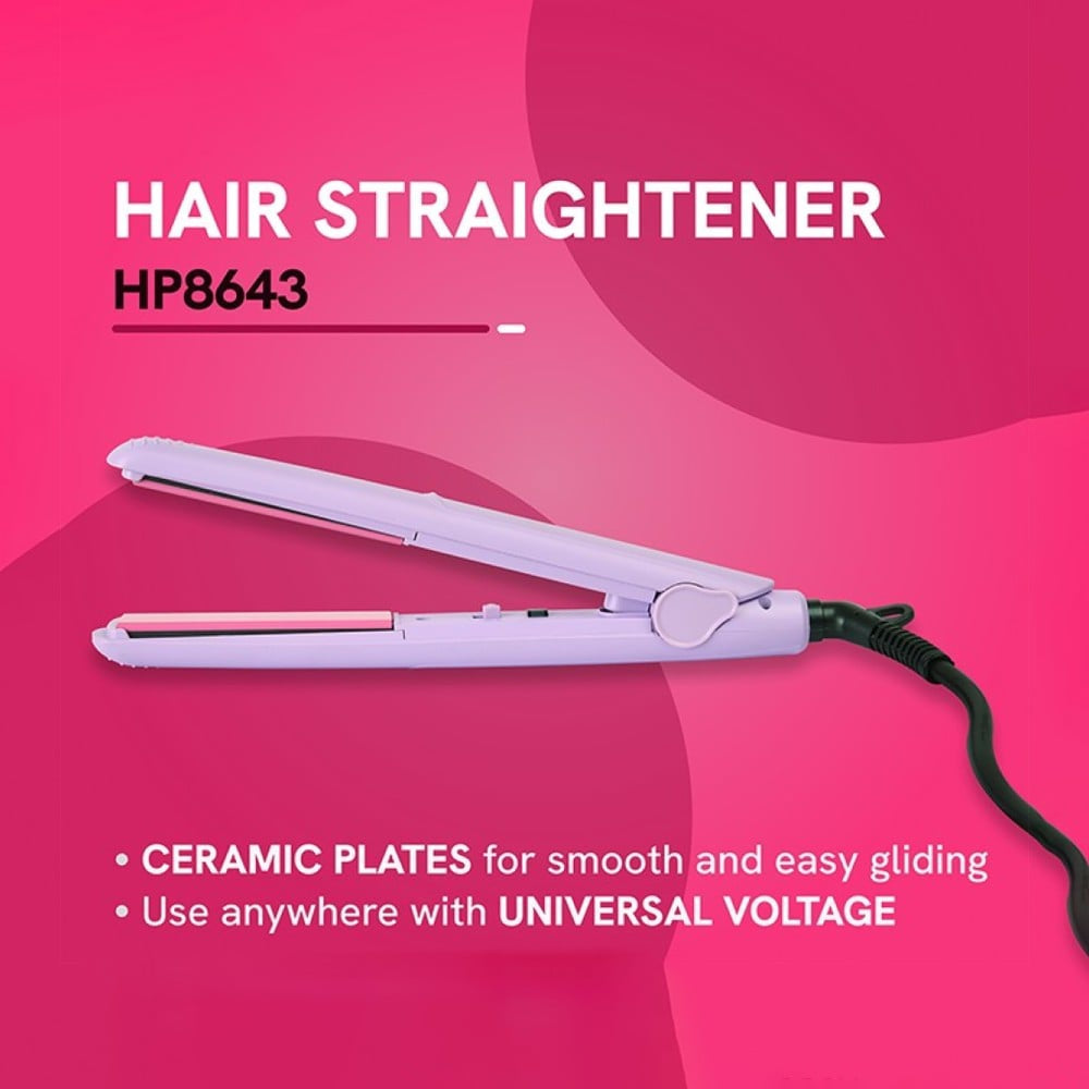 Philips HP8643/56 Miss Fresher's Hair Styling Kit (1000 Watts) (Pink, 1000W) : 1 pack