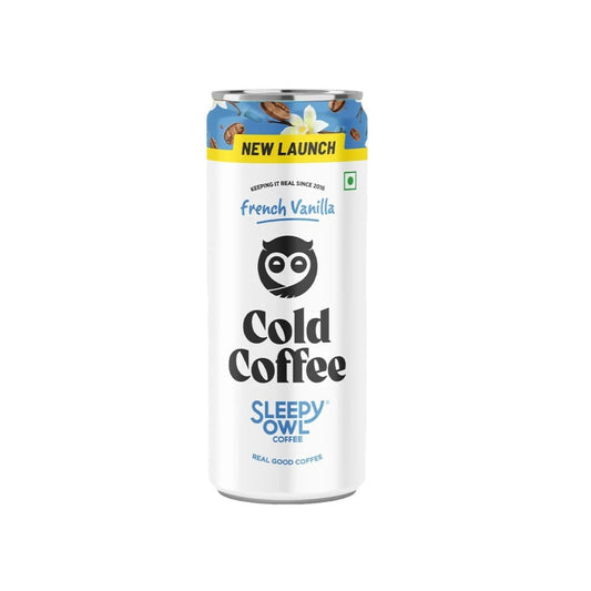 Sleepy Owl French Vanilla Cold Coffee Can : 230 ml