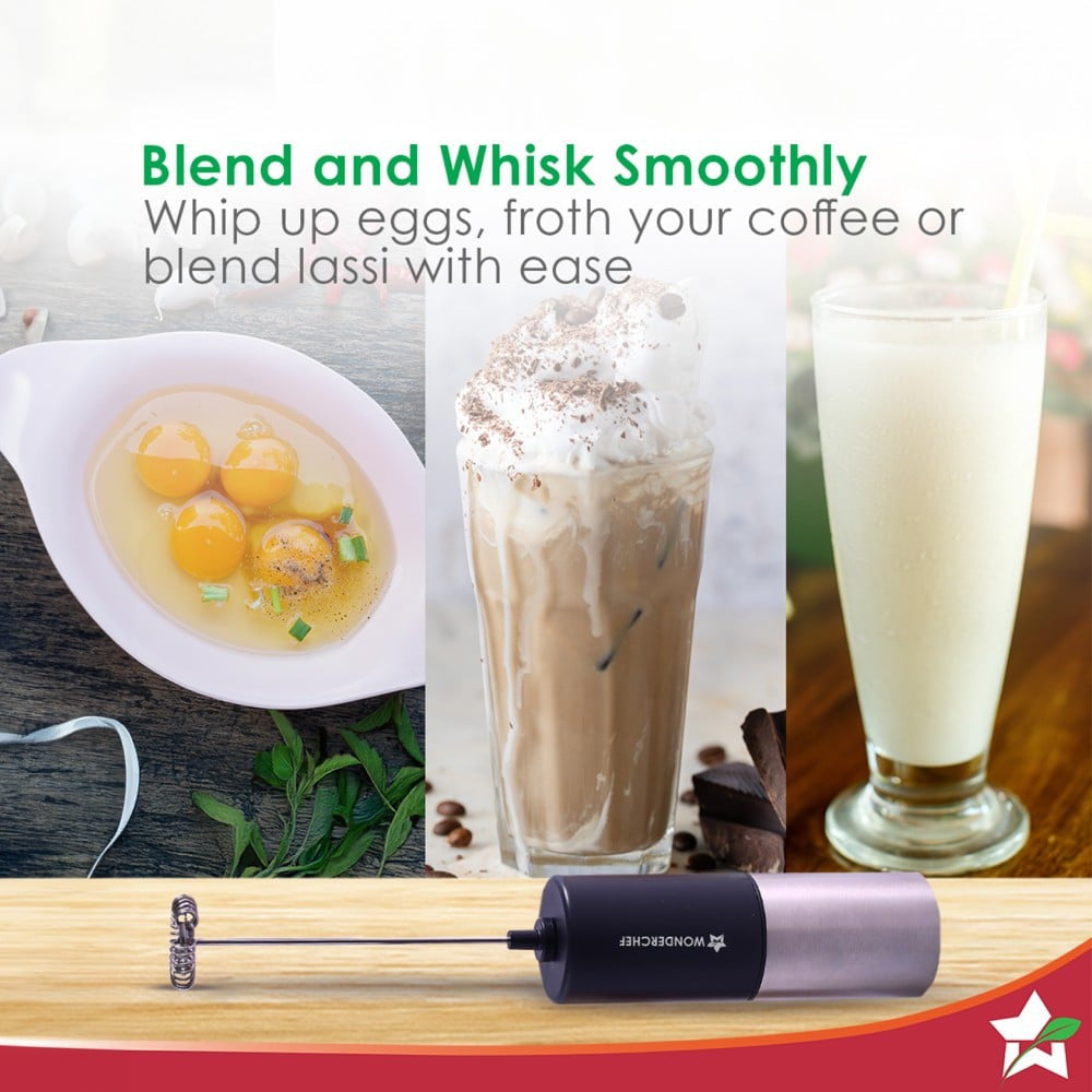 Wonderchef French Press Coffee Maker & Milk Frother Set (Black, French Press & Milk Frother) : 1 set (2 units)