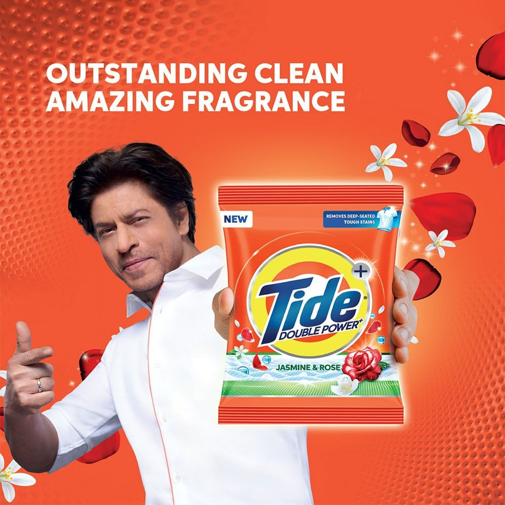 Tide Double Power Detergent Powder (Jasmine & Rose) - Get 1 kg Free : 5 kg