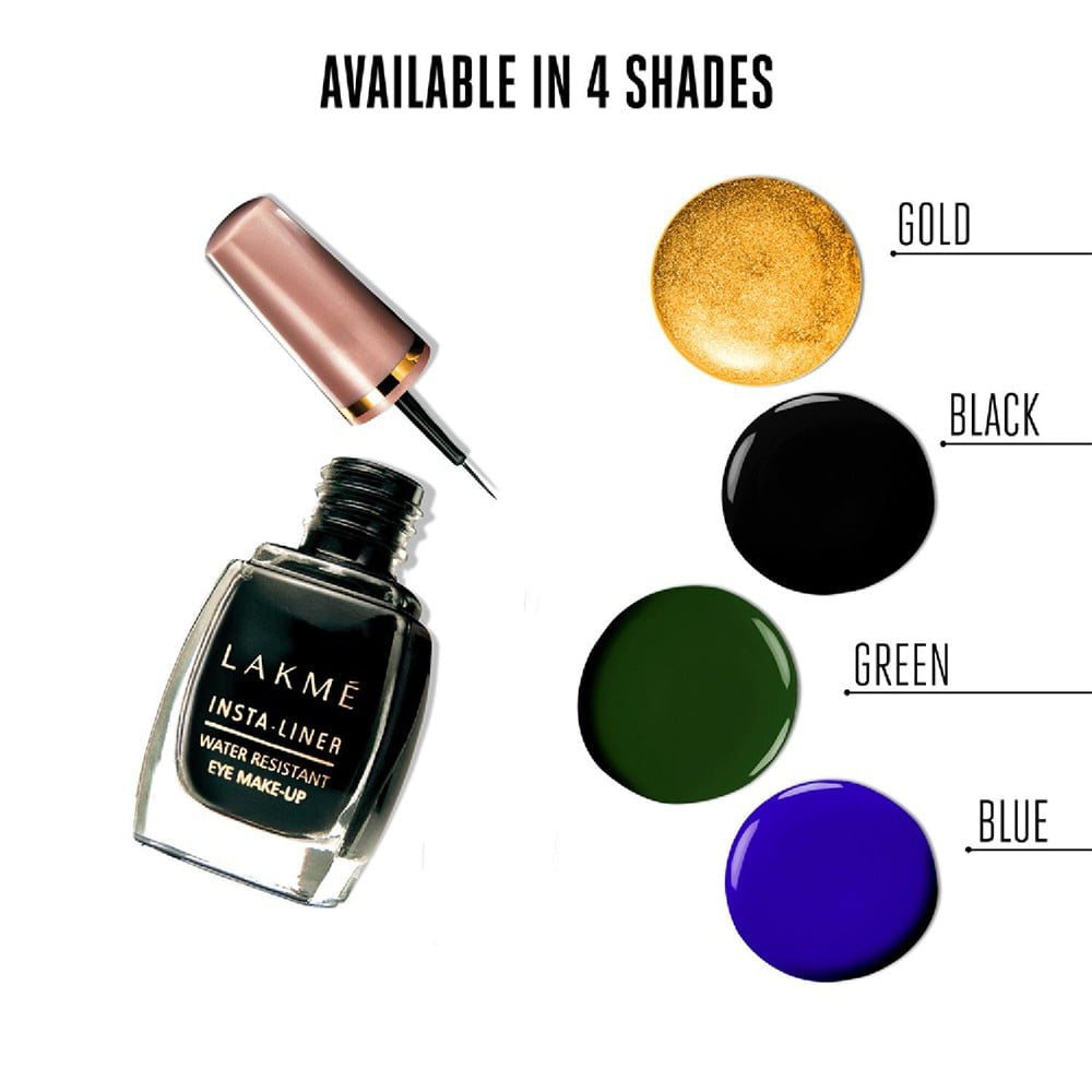 Lakme Insta Water Resistant Eyeliner (Green) : 9 ml