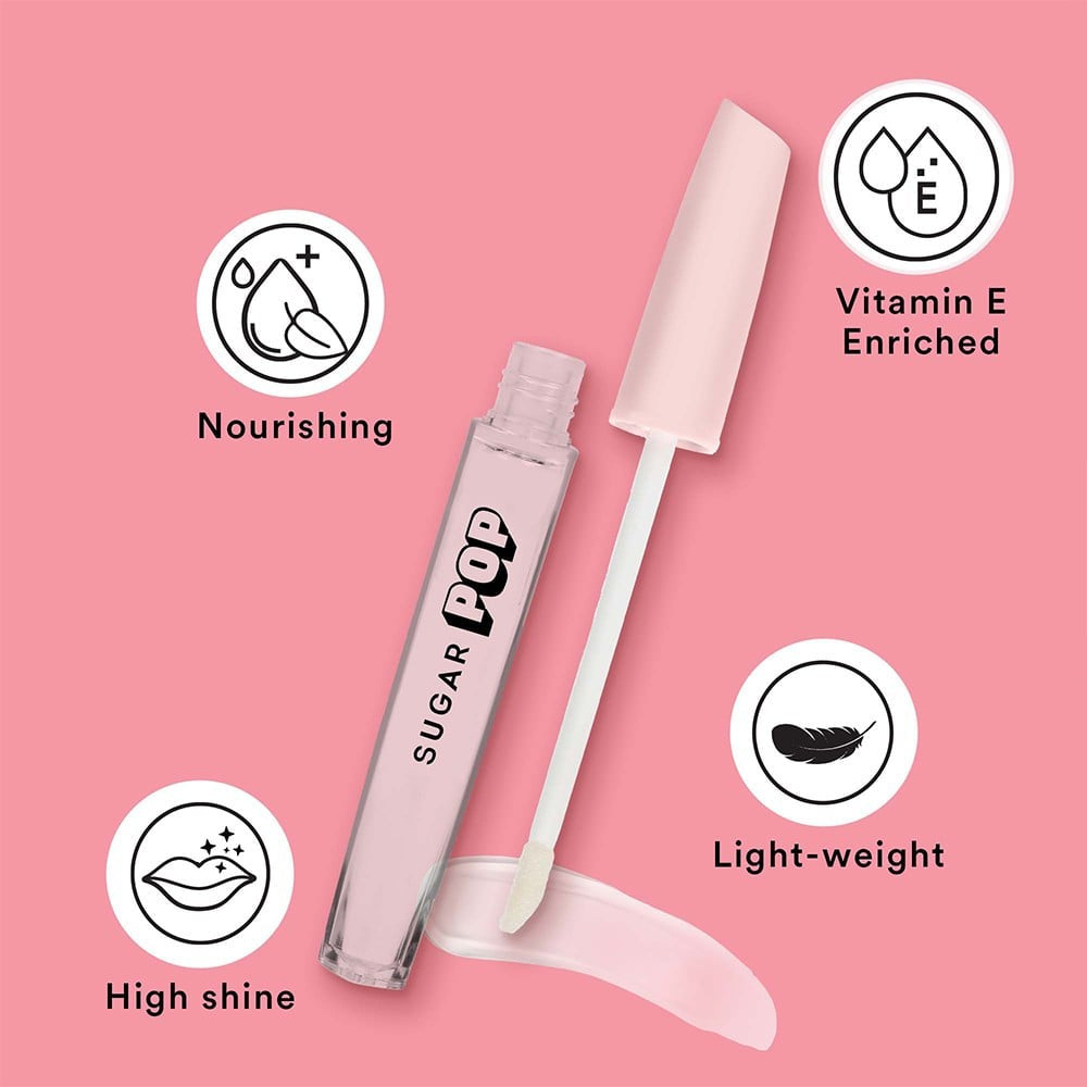 SUGAR POP High Shine Lip Gloss Marshmallow (Clear) : 3.5 ml