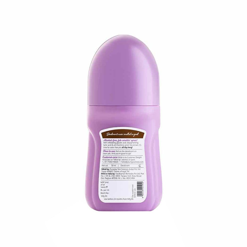 Plum BodyLovin' Vanilla Vibes Deodorant Roll on - Pack of 2 : 2 x 50 ml