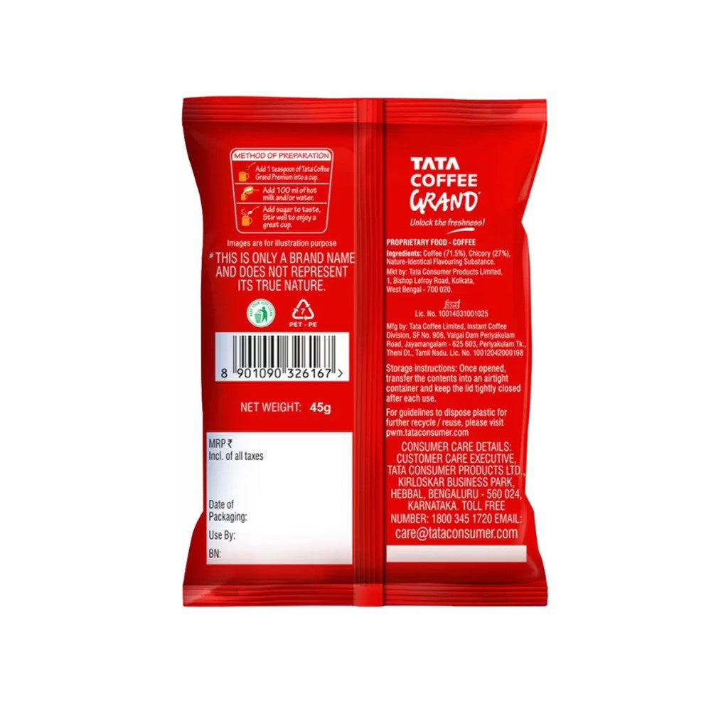 Tata Coffee Grand Premium Instant Coffee : 45 g