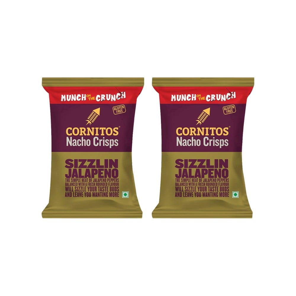 Cornitos Sizzlin Jalapeno Nachos - Pack of 2 : 2 x 75 g