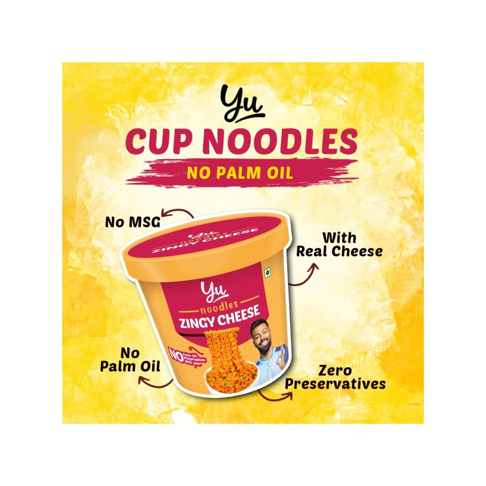 Yu Zingy Cheese Instant Cup Noodles : 80 g