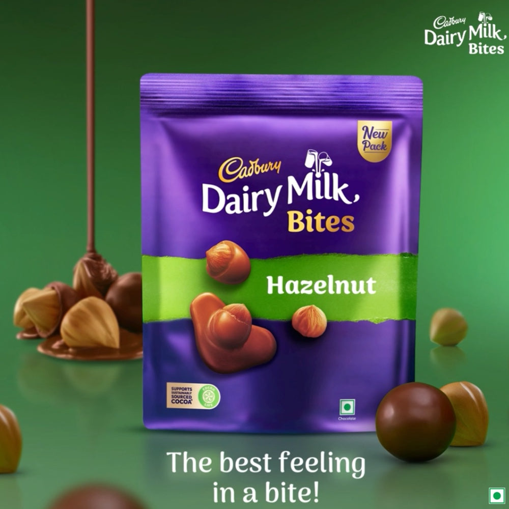 Cadbury Dairy Milk Bites Assorted Chocolate Pack - Hazelnut : 40 g