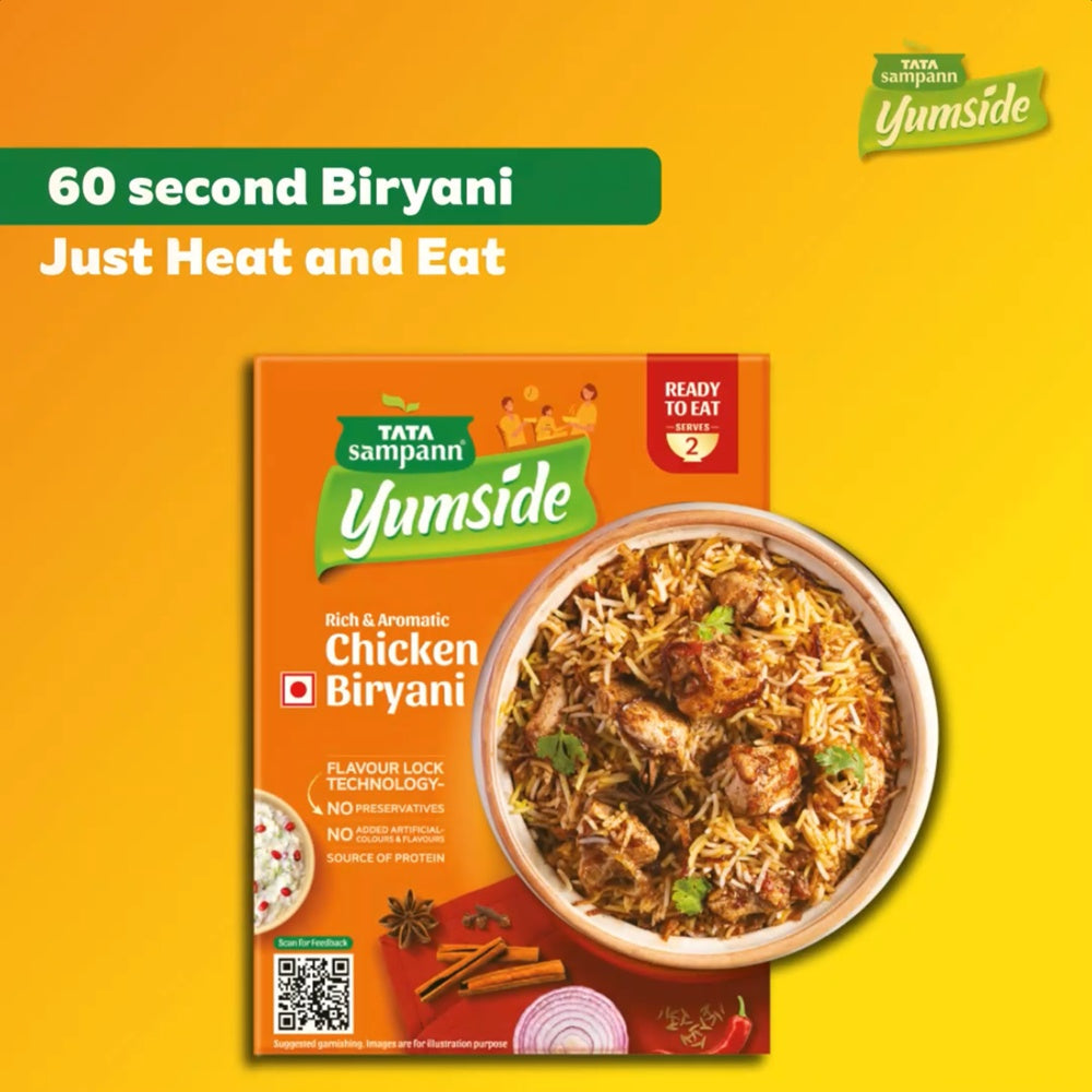 Tata Sampann Yumside Chicken Biryani - Ready to Eat : 285 g