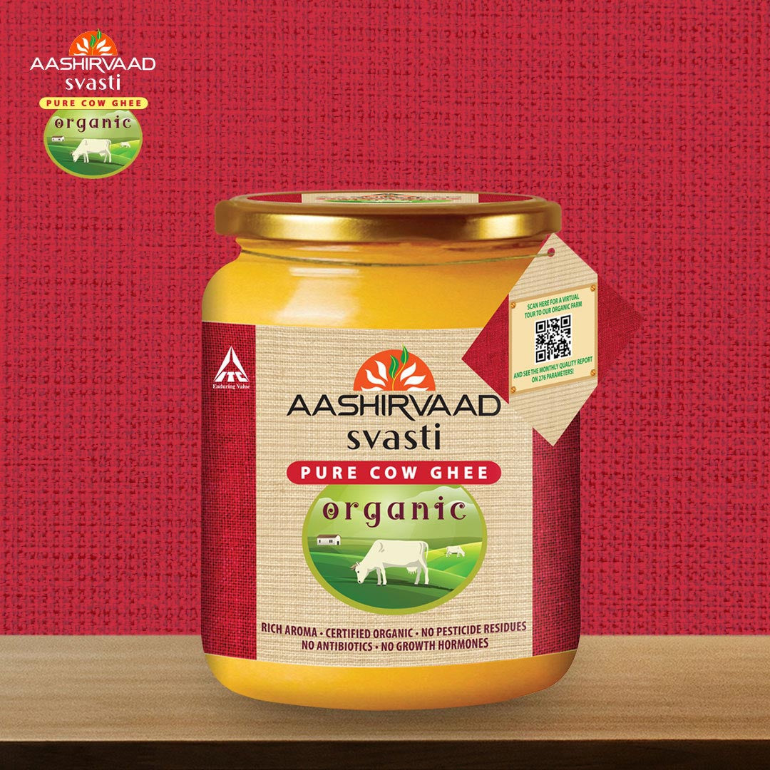 Aashirvaad Svasti Organic Cow Ghee : 500 ml