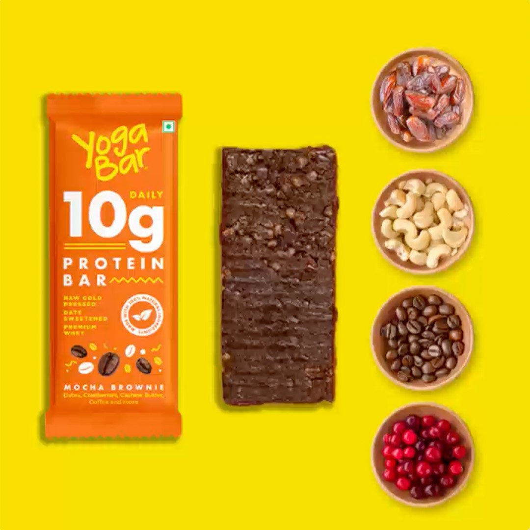Yoga Bar 10 g Coffee Rush Protein Bar : 50 g