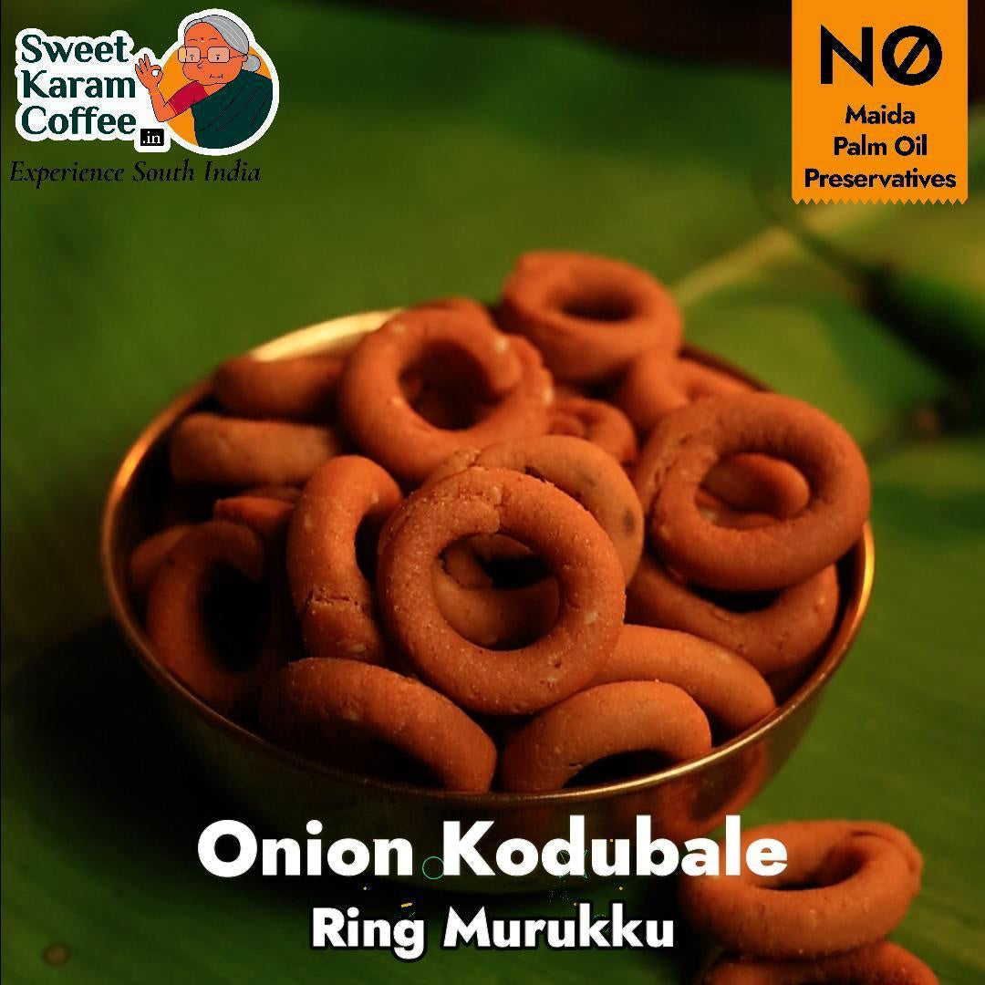 Sweet Karam Coffee Onion Kodubale/ Chakli, - No Palm Oil : 95 g