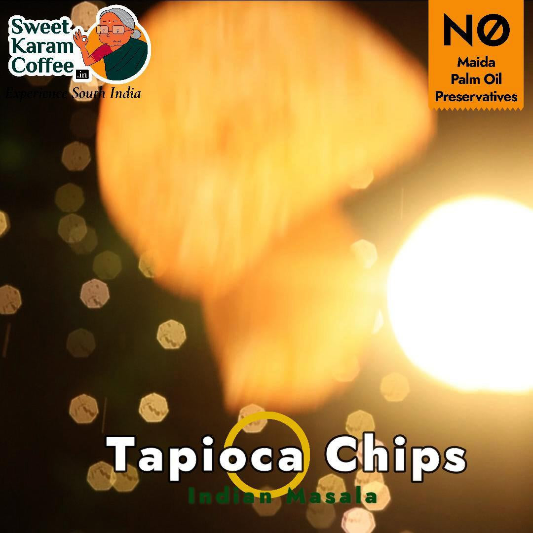 Sweet Karam Coffee Kerala Tapioca Chips - Indian Masala : 65 g