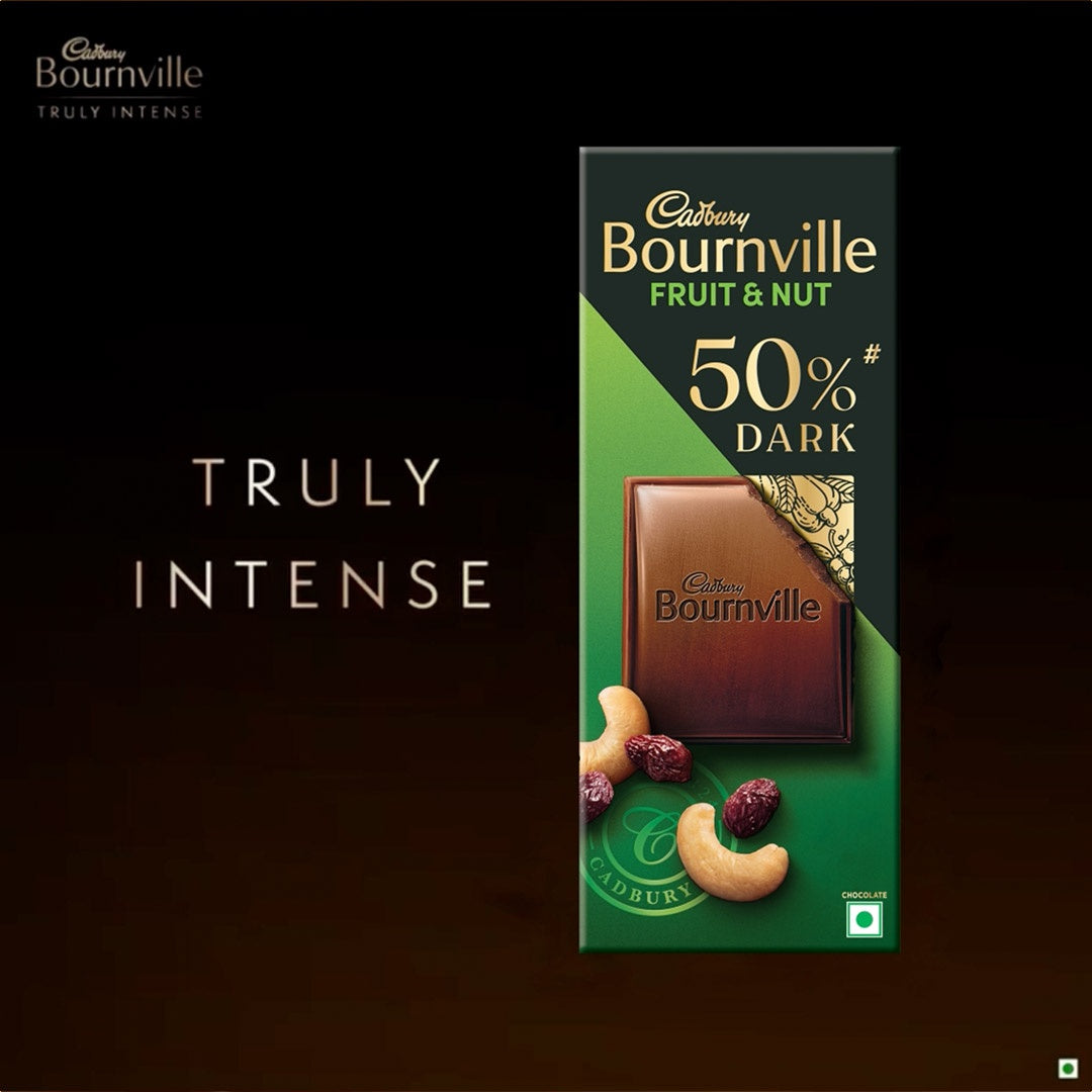 Cadbury Bournville Fruit & Nut Flavoured Chocolate Bar Bar : 80 g