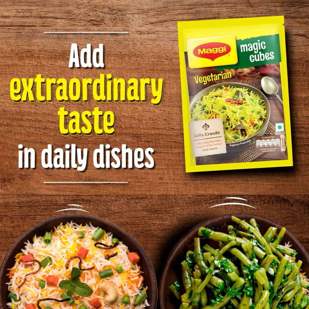 Maggi Magic Cubes-Vegetarian Masala (10 Cubes) : 40 g