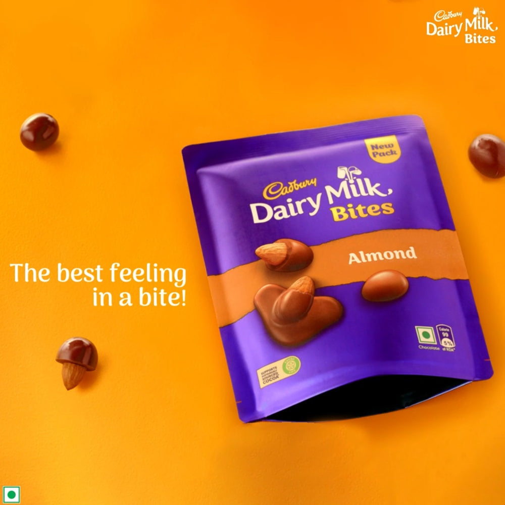 Cadbury Dairy Milk Bites Assorted Chocolate Pack - Almond : 40 g