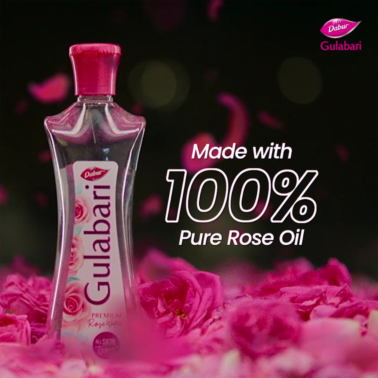 Dabur Gulabari Premium Rose Water Paraben Free Skin Toner : 400 ml